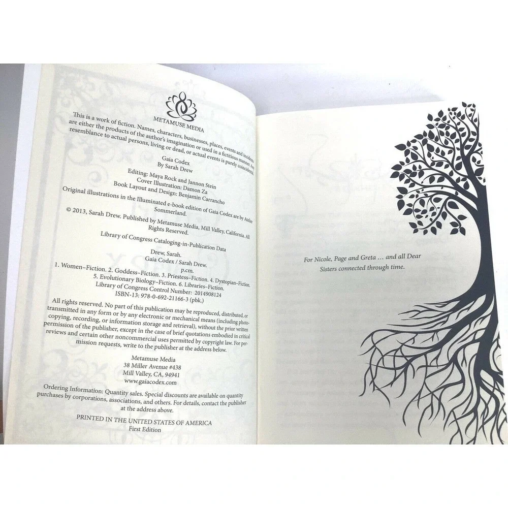 GAIA Codex By Sarah Drew 2014 Trade Paperback‎ First Edition Book